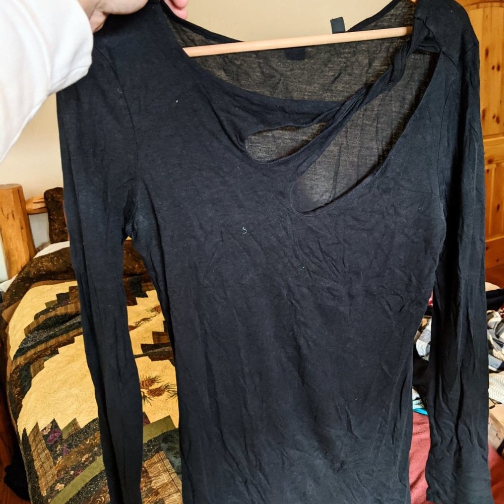 BKE Boutique Black Fashion Top